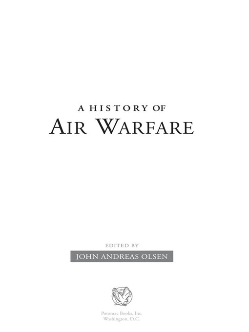Title details for A History of Air Warfare by John Andreas Olsen - Available